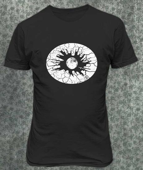 Eye on the city - black shirt with white print