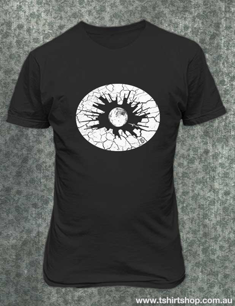 Eye on the city - black shirt with white print