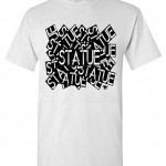 Mens Sticker T-Shirt by Statue