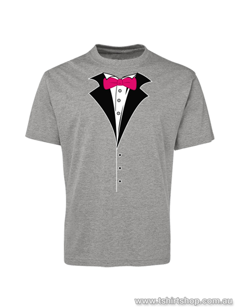 red tuxedo t shirt