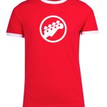 Red bass ringer tee