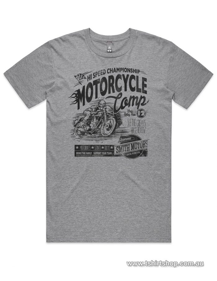 Grey marle Motorbike comp t-shirt