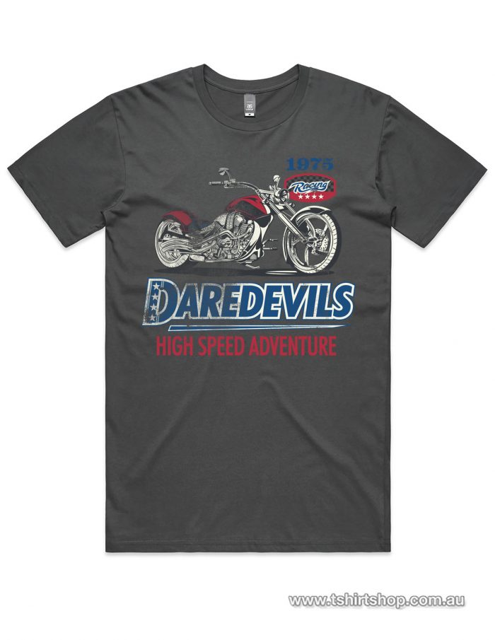 charcoal t-shirts made for the dare devils adventure team