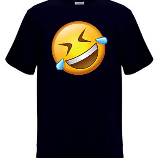 The rolling on the floor emoji face tshirt