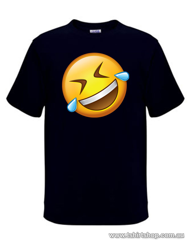 The rolling on the floor emoji face tshirt