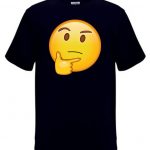 The thinking emoji face tshirt