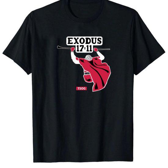 exodus 17:11 moses christian tshirt