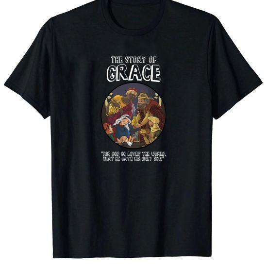 he story of grace baby jesus tshirt