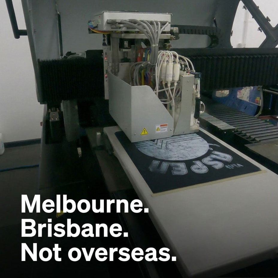 Printed locally on overseas